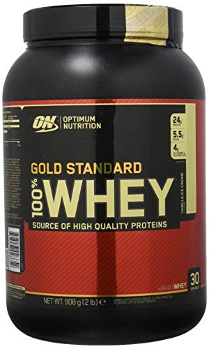 Optimum Nutrition Gold Standard 100% Whey, Vanilla Ice Cream - 908g