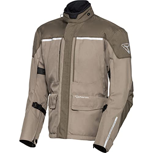 Pharao Motorradjacke mit Protektoren Motorrad Jacke Cedar WP Textiljacke Hellbraun/braun XXL, Herren, Tourer, Ganzjährig