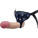 Simple love Realistic Masturbator, Masturbating for Men Pocket Pussy Stimulation Strap-On Dildo with Harness Adjustable Nylon Strap Erotic Mastubrator Sex Toy for Men