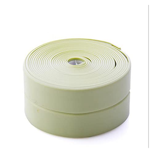 QSBVSO Wandaufkleber Toilette wasserdichtes Klebeband weiß PVC 3.2m Versiegelungsstreifenband Selbstkleber Compatible With Badezimmer Küchenspüle Dekor Dekor (Color : 9, Size : 3.2M X 3.8 CM)