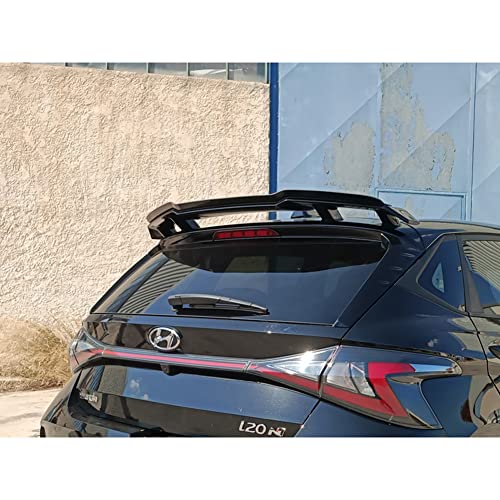 Dachspoiler (Spoilerkappe) kompatibel mit Hyundai i20 III N (1.6 T-GDI) 2020- (ABS Gloss Black)
