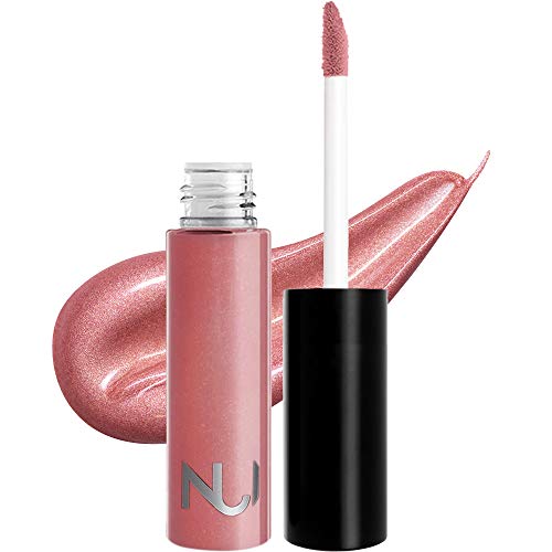 NUI Cosmetics Natural Lipgloss 5 MEREANA - Naturkosmetik vegan natürlich glutenfrei Make Up - Lip gloss in einem warmen Nude-Rosé mit glossy, glänzendem Finish