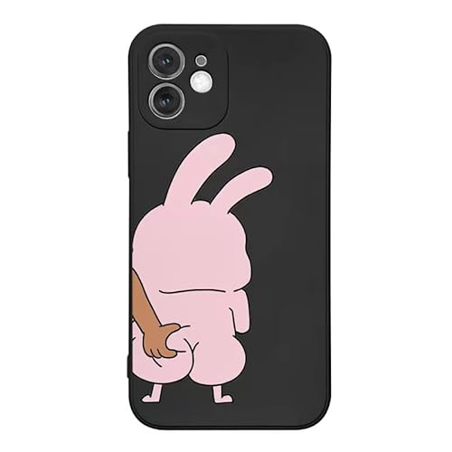 Gyios handyhülle iPhone 11 Lustige Tierische Schweinehasenpaare Telefonhülle Für Phone 15 13 11 12 Pro Max Plus Niedliche Panda Soft Cover-für Phone 15 Pro-j