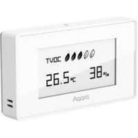 AQARA Luftqualitätssensor TVOC, Luftqualitätsmonitor, Luftqualitätsmesser, Temperatur- und Feuchtigkeitsmessung, Europäischer Standard, Zigbee 3.0 Smart Home HomeKit weiß