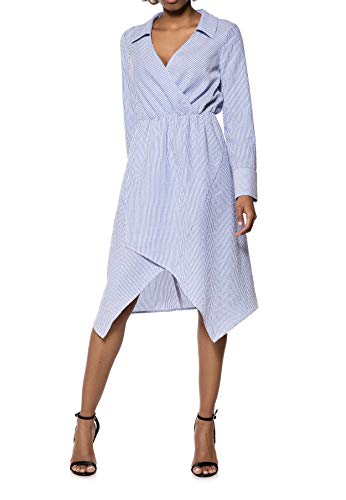 IVYREVEL Damen Shirt Dress Kleid, Mehrfarbig (Blue Mix 346), (Herstellergröße:40)