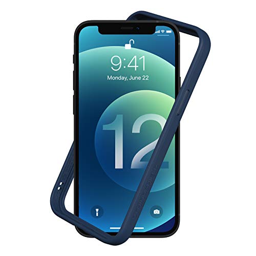 RhinoShield Bumper Case kompatibel mit [iPhone 12 Mini] | CrashGuard NX - Schockabsorbierende Dünne Schutzhülle 3.5 Meter Fallschutz - Marineblau