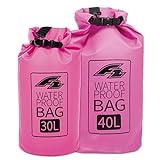 F2 Dry Bag Lagoon Seesack Waterproof Wasserfester Sack Pink 30 + 40 Liter