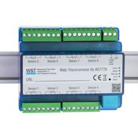 W&T WebThermograph 8x, zur Erfassung von 8 Temperaturpunkten