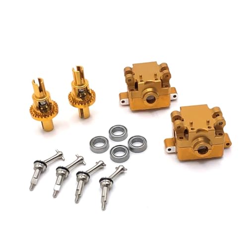 UNARAY Passend for WLtoys 284131 K969 K989 P929 P939 RC-Auto-Modifikationsteile, Upgrade-Getriebe, Differential-Hundeknochen und andere Kits (Size : Gold)
