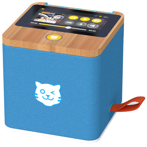 Tigerbox Touch Blau Tragbarer Lautsprecher mit W-LAN und Touchscreen