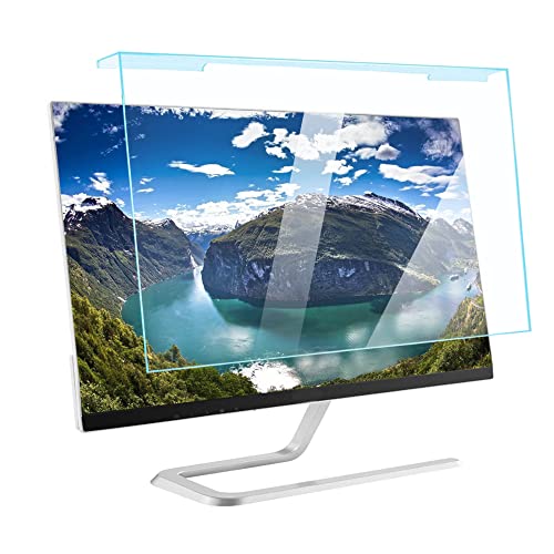 JANEFLY 27 Zoll (Diagonale) Blaulicht-Displayschutz vom hängenden Typ, Anti-Blaulicht, Kratzfeste Universalgröße für Widescreen Monitor Filter PC, 27"(612 * 356mm)