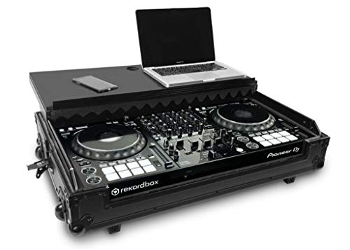 Audibax PRO-1000 Maleta Flight Case para Pioneer DDJ-1000 Con Laptop y Ruedas