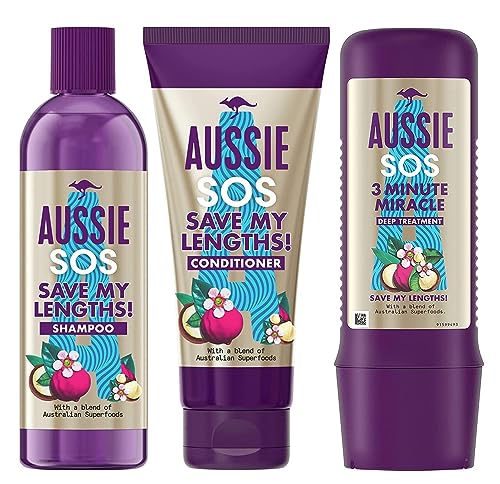 Aussie SOS SAVE MY LENGTHS Trio Shampoo 290 ml + Conditioner 200 ml + Maske 225 ml