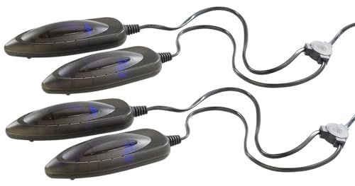infactory Handschuh-Trockner: 2er-Set elektrische Schuhtrockner mit UV-Licht (Trockner für Schuh und Handschuh, UV Schuhdesinfektion)