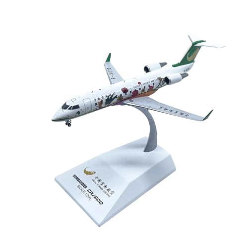 WELSAA Aerobatic Flugzeug 1:200 Flugzeugmodell Maßstab Yunnan Airlines Passagierflugzeug Bombardier CRJ-200ER Flugzeuglegierung B-3070 LH2184