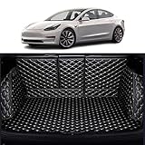 WYYUE Kofferraummatte für Tesla Model Y 2021 2022, Kofferraumwanne Antirutschmatte, Kofferraum Schutzmatte Kofferraumschutz Auto Zubehör