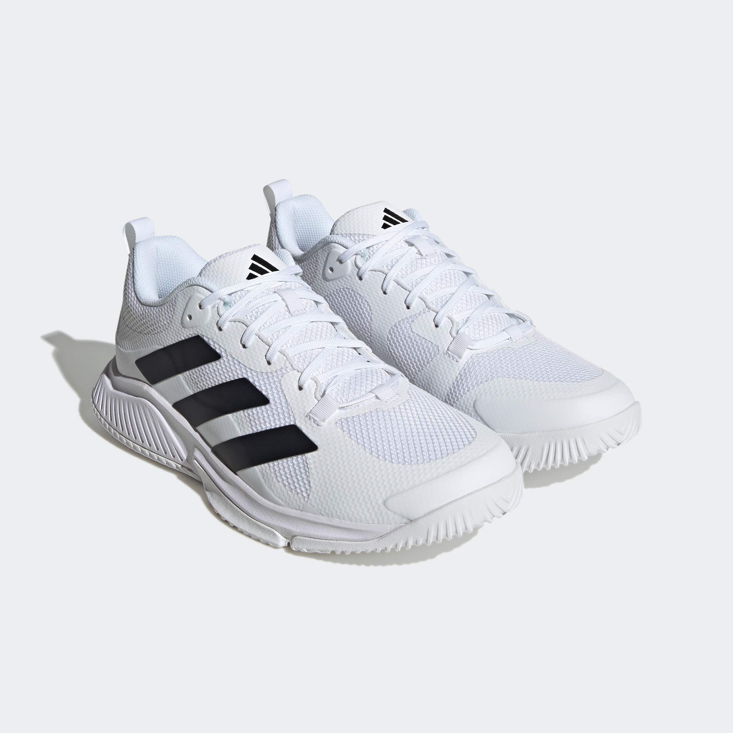 adidas Herren Court Team Bounce 2.0 M Shoes-Low (Non Football), FTWR White/Core Black/FTWR White, 41 1/3 EU