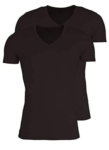 Marvelis Body Fit T-Shirt Doppelpack V-Ausschnitt schwarz Größe M