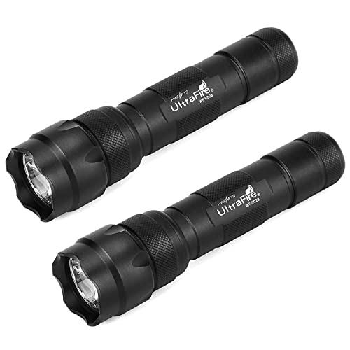 Ultrafire WF502B LED-Taschenlampe, 1000 Lumen, 5 Modi, tragbare Taschenlampe, 2 Stück