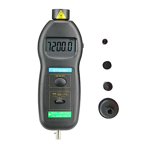 TRULOVE 1 Stück DT2236C Geschwindigkeitsdetektor-Messgerät, Drehzahlmesser, Wie Abgebildet, LED-Digital-Optik-Drehzahlmesser-Detektor-Messgerät