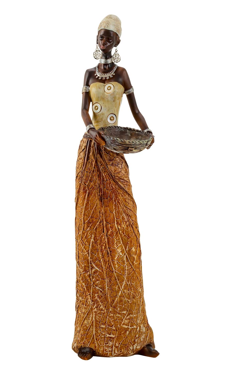 Geschenkestadl Große afrikanische Massai Frau Figur Afrika 40 cm
