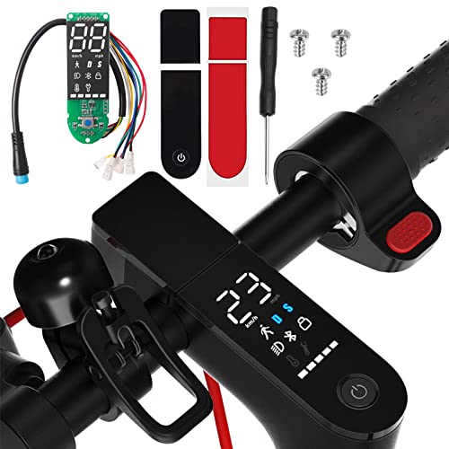 Scooter Dashboard Ersatz für Xiaomi M365 /M365 Pro /M365 Pro 2/1S, V2.0 Upgrade Elektroroller Dashboard Zubehör mit Bluetooth-Leiterplatte Dashboard BT Board, Bildschirmabdeckung Roller