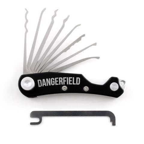 Dangerfield Skelettschlüssel-Dietrich-Set, Multifunktionswerkzeug, verdeckt, schlank, EDC Werkzeuge