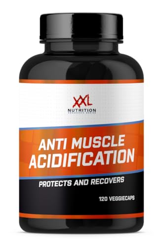 XXL Nutrition - Anti Muscle Acidification - Magnesium, Eisen, Vitamin C, L-Citrullin, Beta-Alanin, L-Arginin, L-Carnosin - 120 Kapseln
