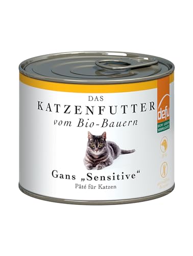 defu Katze | Paté Bio Gans Sensitive | Premium Bio Katzenfutter nass (12x200g)