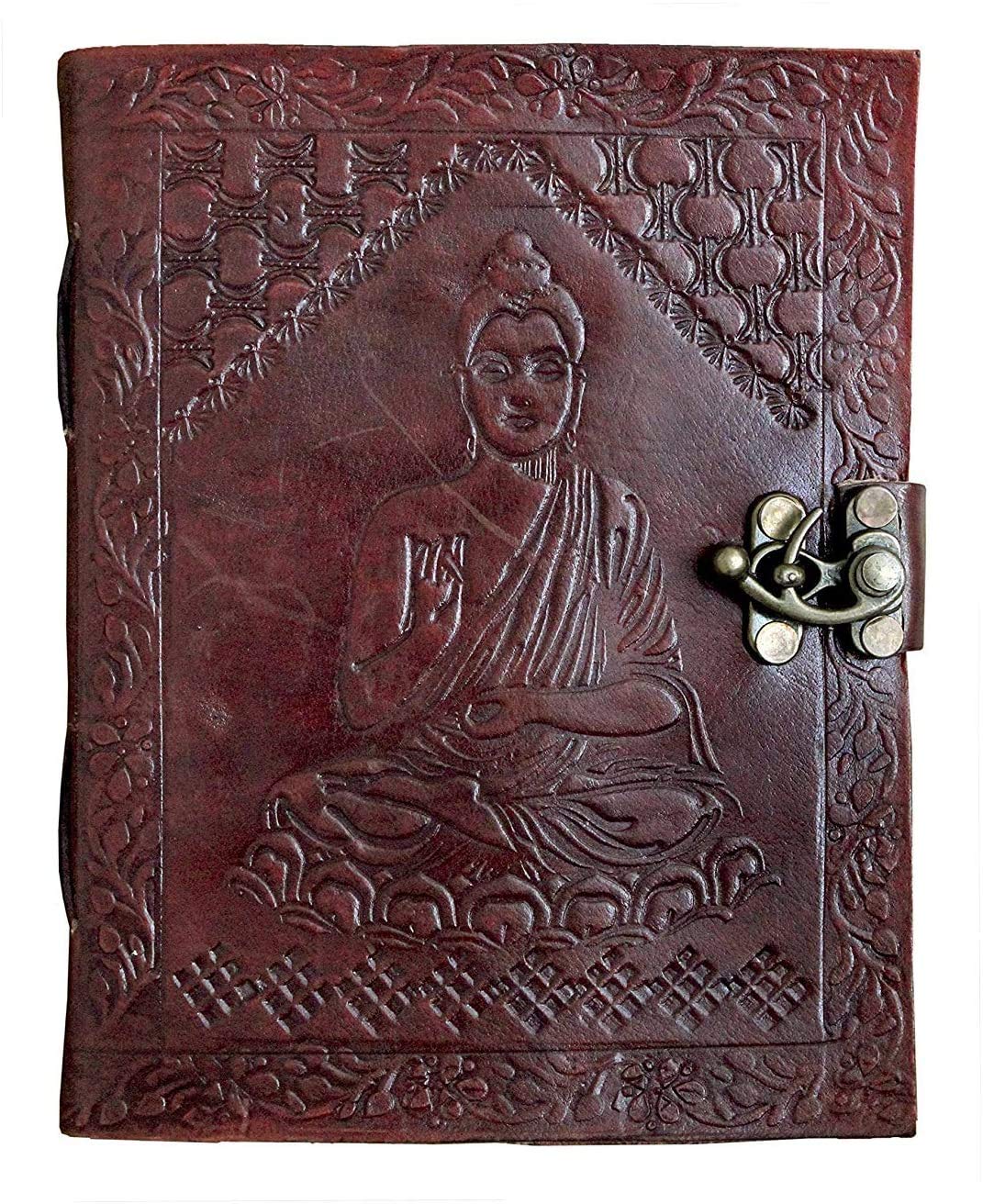 OVERDOSE Gautam Buddha Journal Notebook Handgemachtes Leder Reisetagebuch Schreib journal Organizer planer Tagebuch Size 5x7 inches | 12 x 17cm