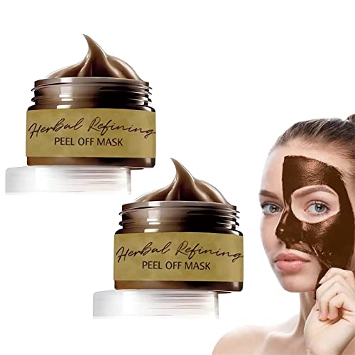 Kräuterraffinierende Peel-Off-Gesichtsmaske Tiefe Reinigungsgesichtsmaske Ölkontrolle Blackhead Remover Maske Aufhellen von Maske für Gesicht & Nase