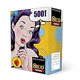 SICO 500er Box Kondome Rot mit Erdbeer Geschmack in Größe 54 mm