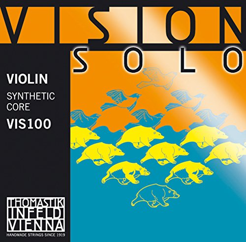 Thomastik Einzelsaite für 4/4 Violine Vision Solo - G-Saite Kunststoffkern, Rein-Silber umsponnen, mittel