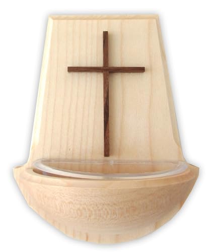 MaMeMi Weihkessel, Holz, mit Kreuz, ca.11x9cm