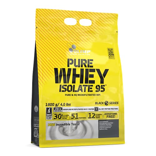 Olimp Pure Whey Isolate 95, Vanille Geschmack, 1800 g, Eiweißpulver mit Aminosäuren