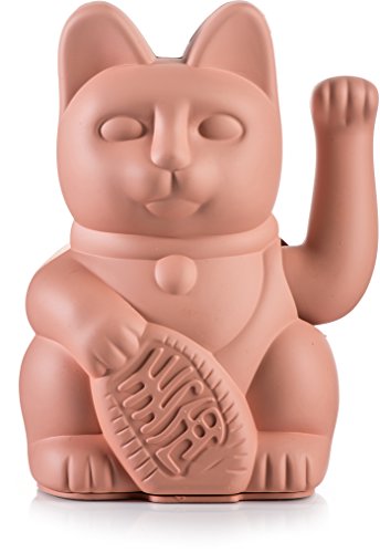 Donkey Products - Lucky Cat Pink - pinke Winkekatze | Japanische Deko-Katze in stylischem matt-Farbton 15cm hoch