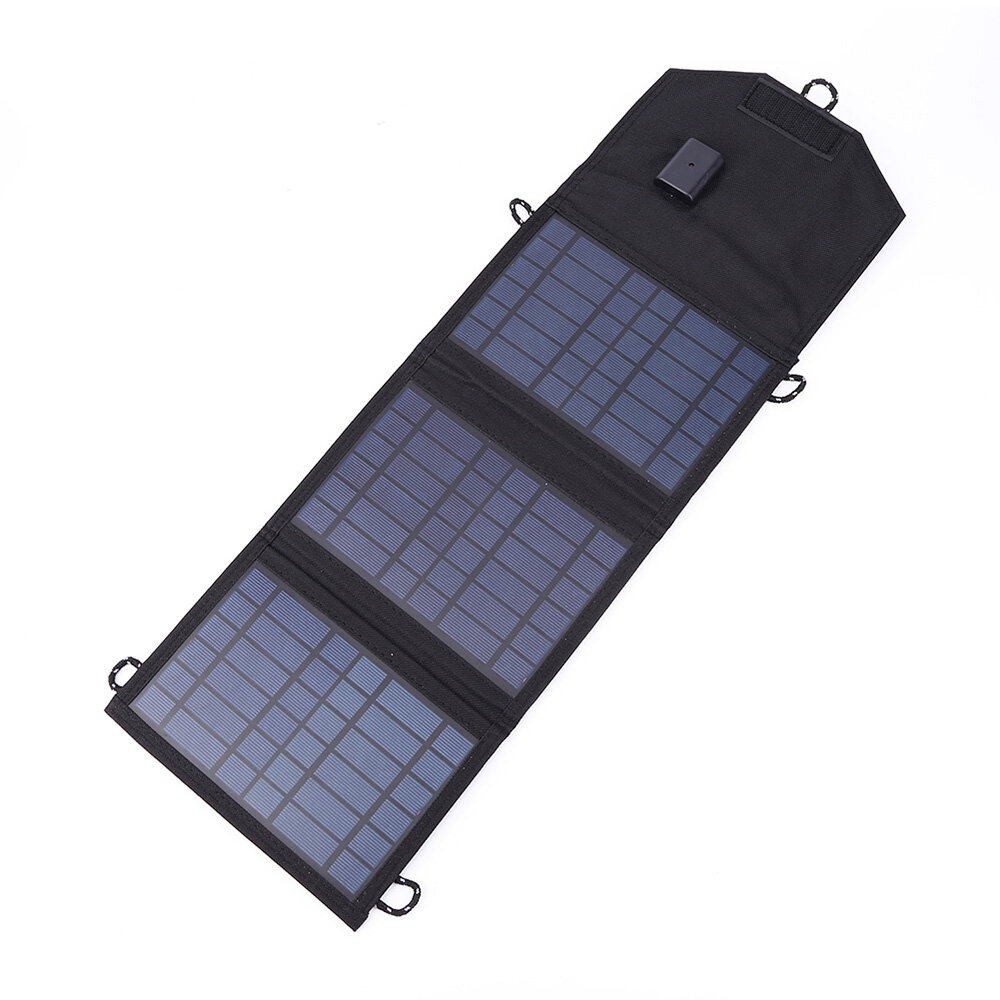 10,5 W 5V Tragbare Solarpanel-Tasche Faltbar Batterie Ladeplatte USB-Anschluss Outdoor-Powerbank zum Aufladen des Telefo
