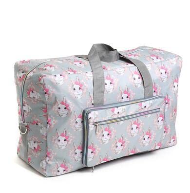 HAssy Reisetasche Damen Große Kapazität Tragbare Schultertasche Duffle Bag Cartoon Druck Wasserdicht Wochenende