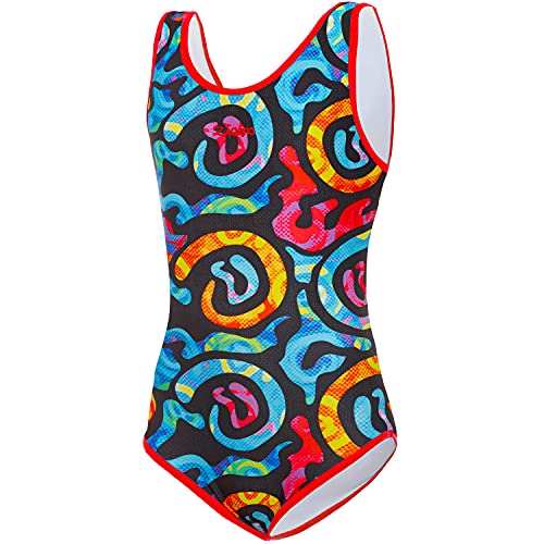 Zagano Badeanzug Mädchen 7003 - badeanzüge für Mädchen -swimsuite for Girls - Bademode für Mädchen, Badeanzug Kinder UV-beständig Schwimmanzug Kinder rot blau orange Gr. 158