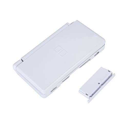 Lazmin Transparenter NDSL-Ersatzkoffer, Ersatzgehäuseschalenkoffer-Kit für DS, Vollreparaturteile Lite NDSL (Weiß)