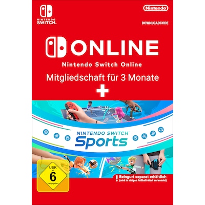 Nintendo Switch Sports+ NSO 90 days - Digital Code - Switch (4251976733331)