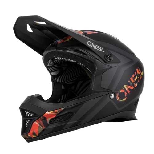 O'NEAL | Mountainbike-Helm | MTB Downhill | Nach Sicherheitsnorm EN1078, Ventilationsöffnungen für Luftstrom & Kühlung, ABS Außenschale | Fury Helmet Mahalo | Erwachsene | Multi | Größe M