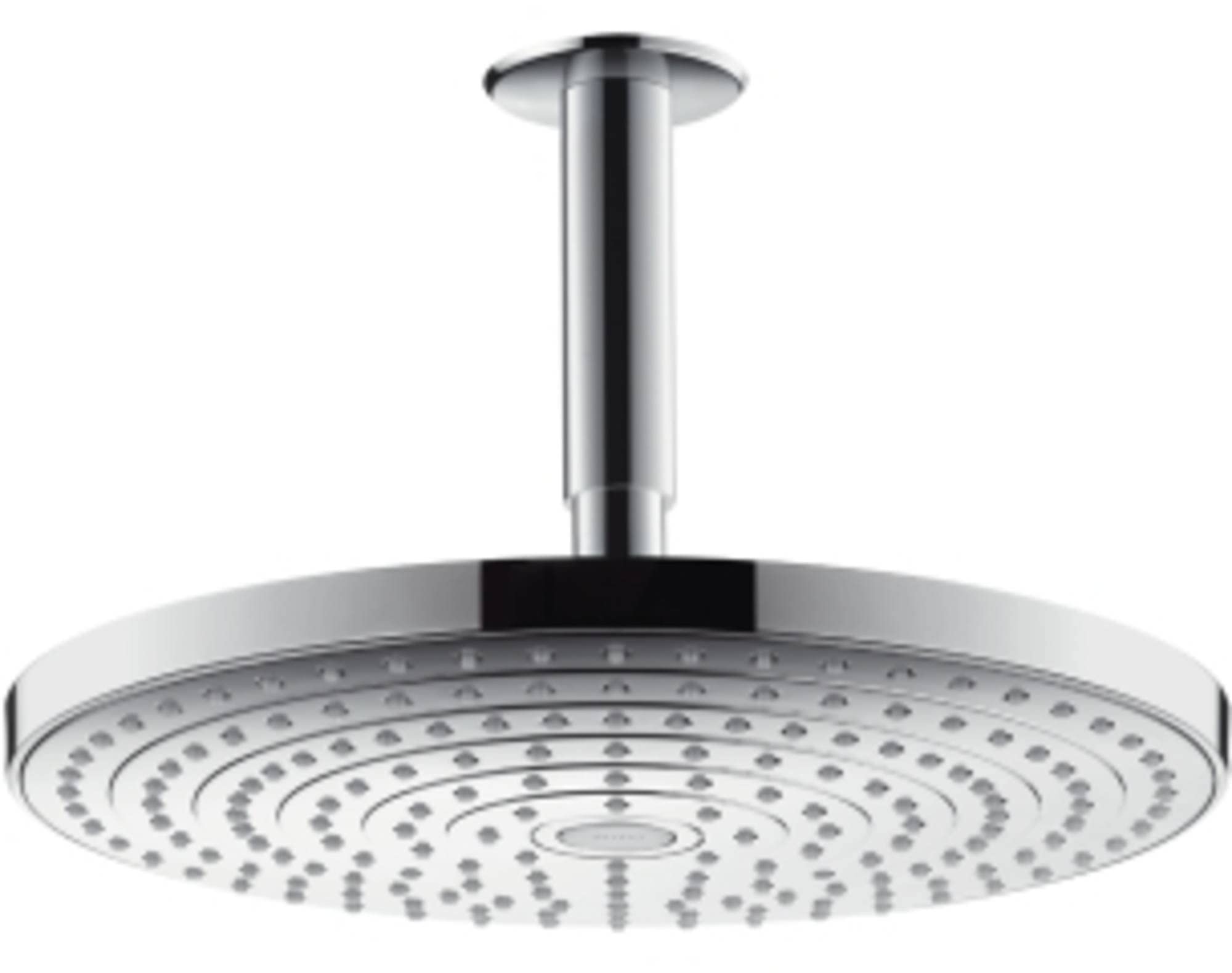 hansgrohe Raindance Select S 300 Duschkopf, Kopfbrause für Deckenmontage, 2 Strahlarten, Chrom