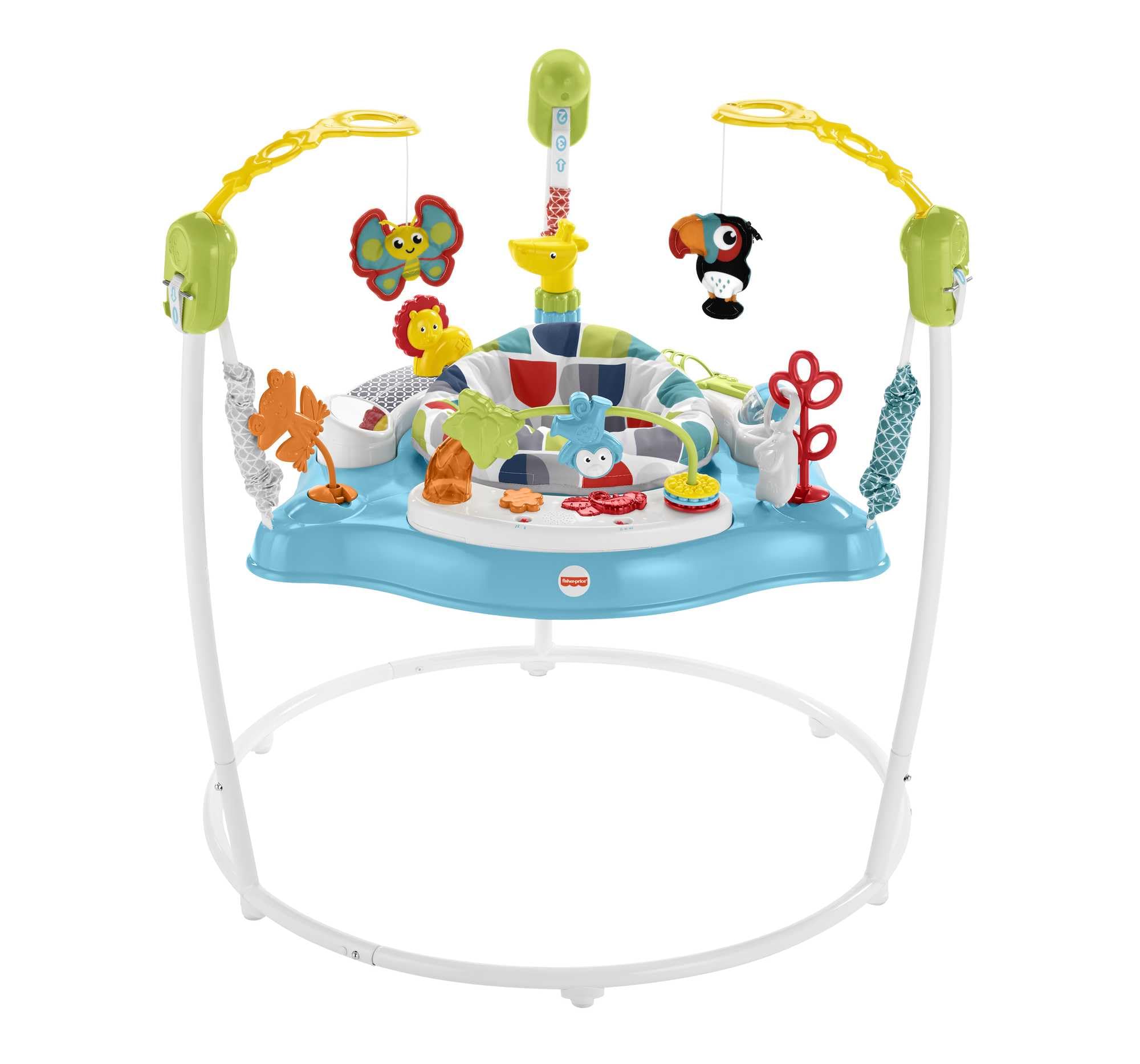 Fisher-Price GWD42 - Jumperedoo, 360-Grad-Drehspaß mit fröhlicher Musik, Lichtern und Geräuschen, für Babys und Kleinkinder