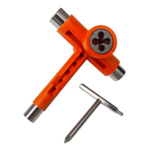 Reflex Utili-Tool Skateboard-Werkzeug (Orange/Chrom)