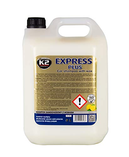 Autoshampoo K2 EXPRESS Plus Kanister 5 Liter Wachs Duft Lemon Auto Waschmittel