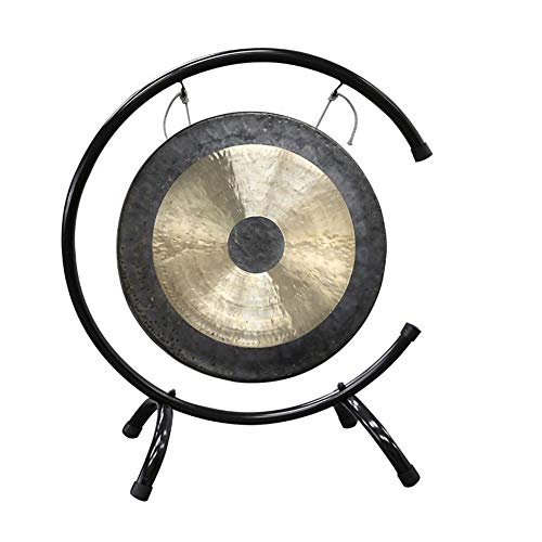 Tam Tam Gong Whood Chau Gong mit Ständern und Holz Beater Traditioneller Chinesischer Chau Gong Fengshui Gong (Size : 70cm/27.5inch)