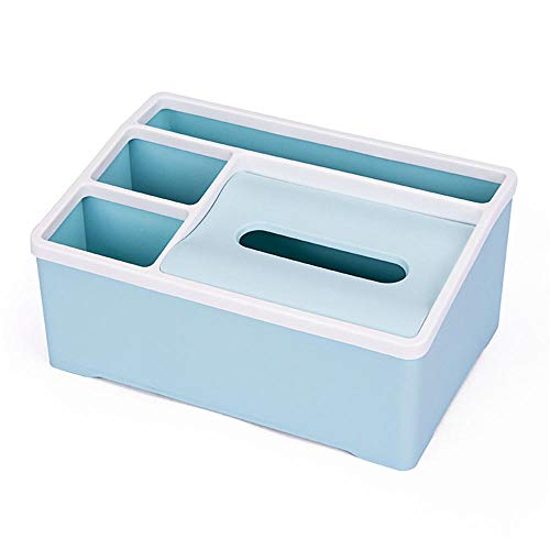 ZXGQF Tissue Box Mode Kunststoff Rechteckigen Papierhandtuchhalter Für Zuhause BüroAuto Dekoration Tissue Box Halter, Blau