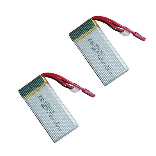 YUNIQUE Deutschland 2 Stuck MJX X101 Hochleistungs 7.4V 1200mah LiPo Akku JST Stecker Drohne