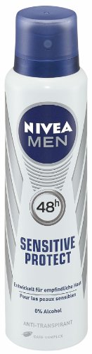 Nivea Men Sensitive Protect Anti-Transpirant Spray, 6er Pack (6 x 150 ml)